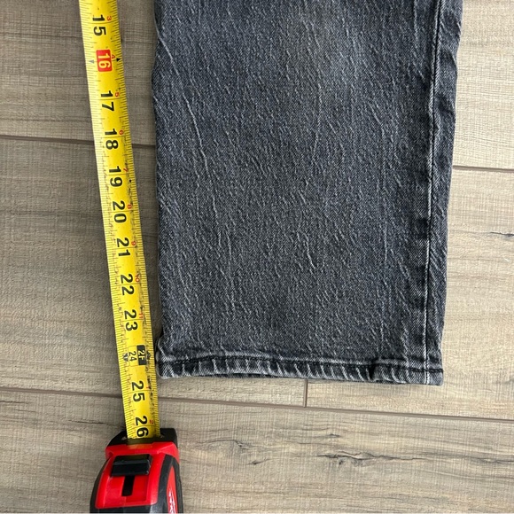 Levi’s Premium Denim Ribcage Ankle Straight Washed Black 29 - Picture 9 of 10